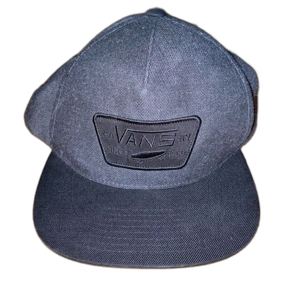 Vans Black Gray Patch Snapback Hat